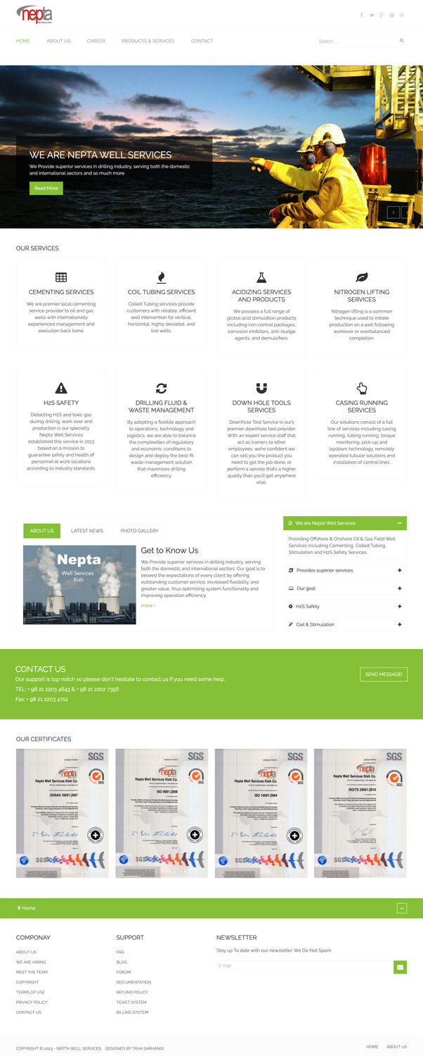 nepta well services - نپتا ول سرویسز